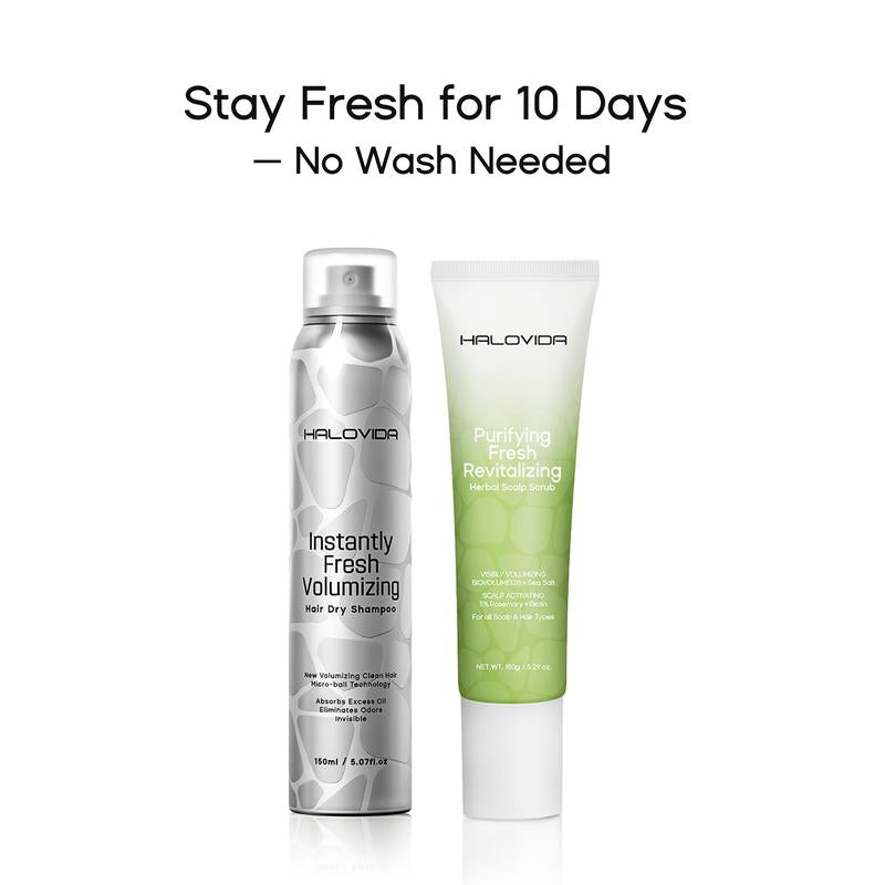 Instant Fresh Volumizing Dry Shampoo – Transparent, Oil-Control, No White Cast, All Hair Colors