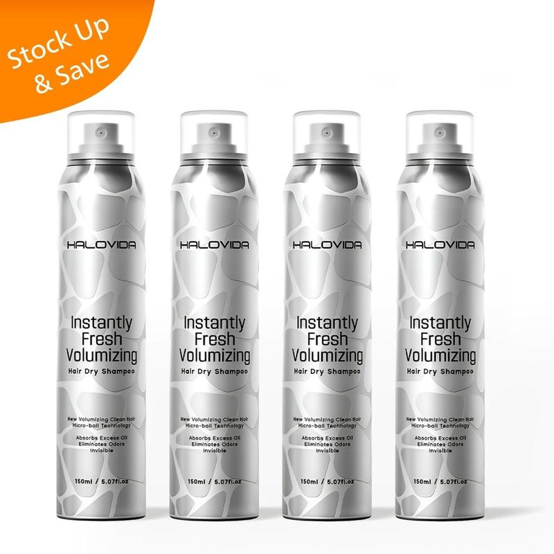 Instant Fresh Volumizing Dry Shampoo – Transparent, Oil-Control, No White Cast, All Hair Colors