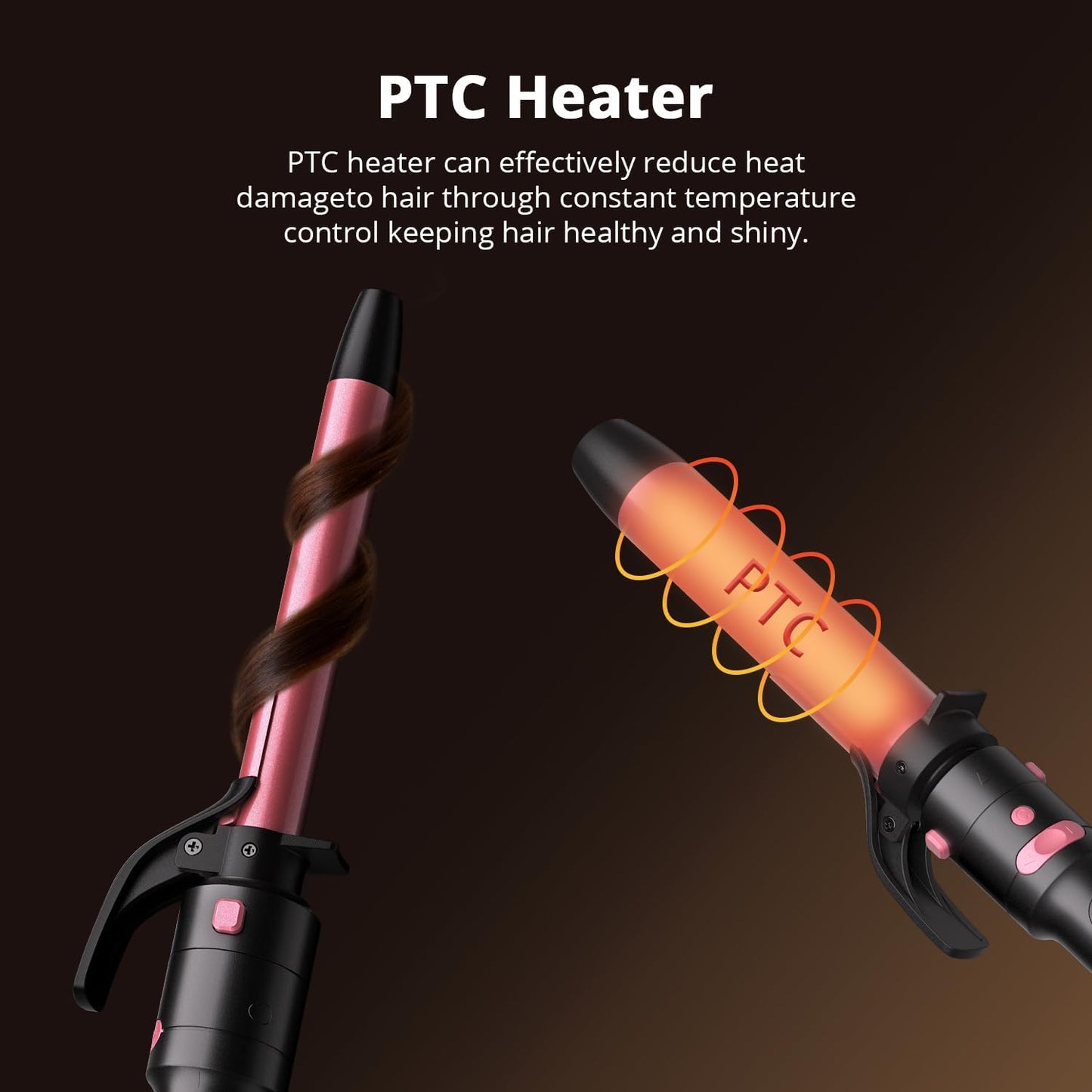 CrazyMar 5-in-1 Rotating Curling Iron Set
