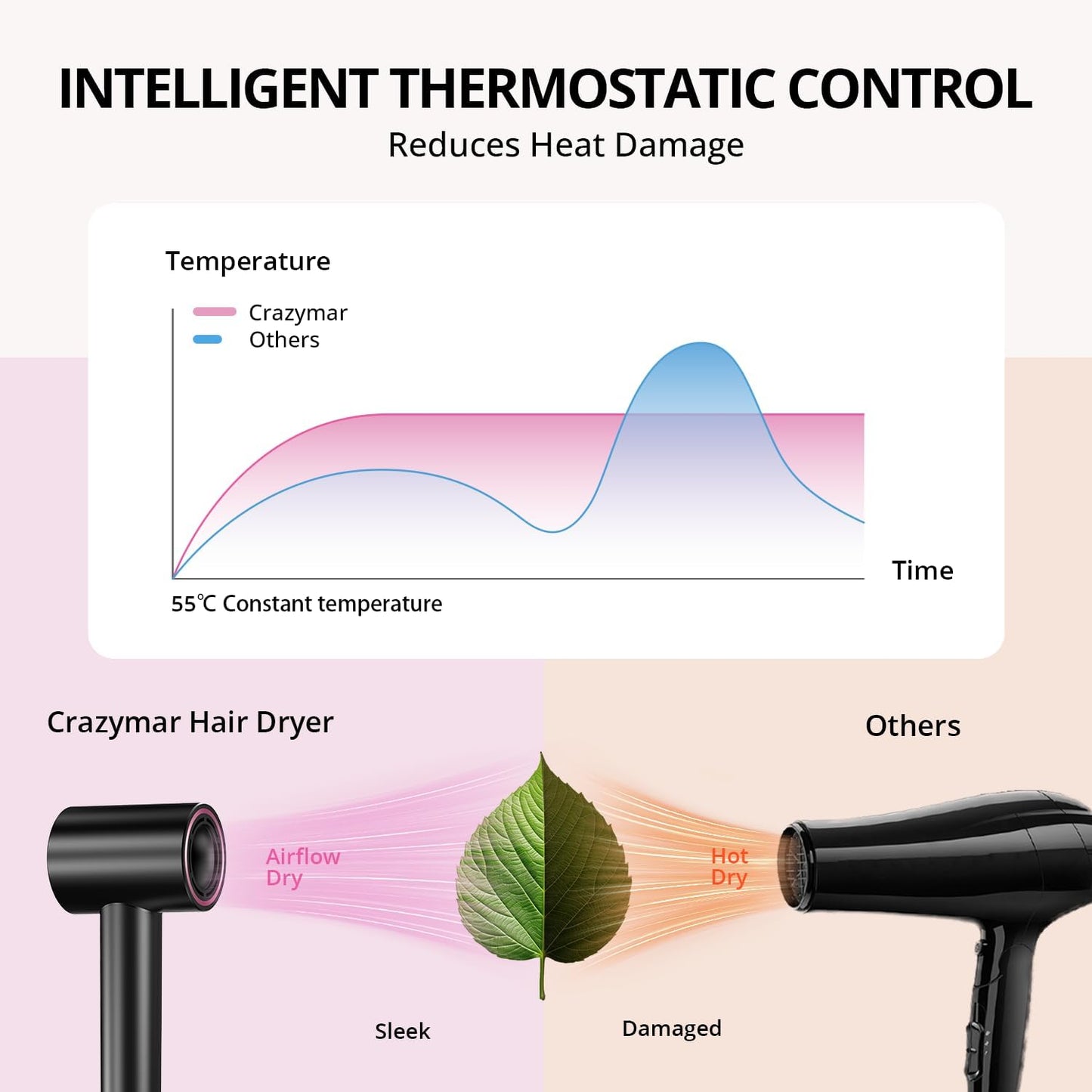 CrazyMar 180000 RPM High Speed Blow Dryer