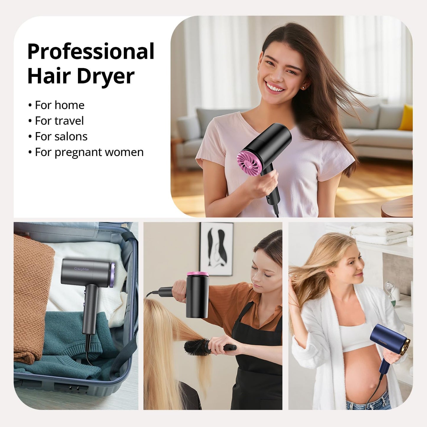 Ionic High-Speed Hair Dryer with Diffuser