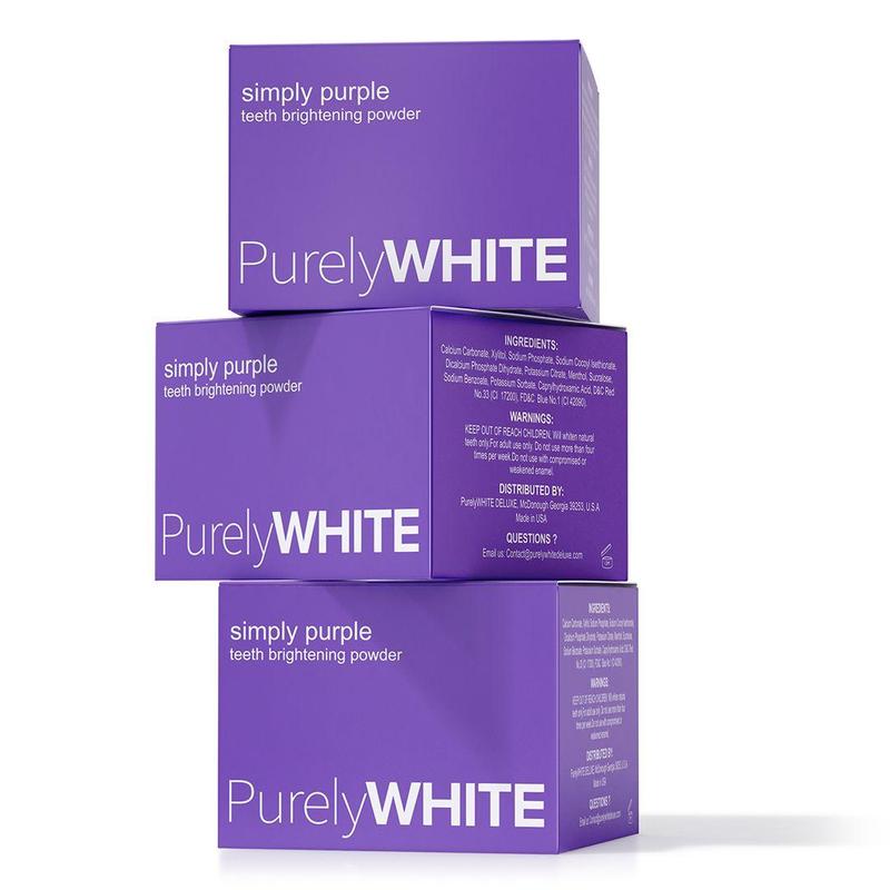 Purple Teeth Brightening Powder – Instant Whitening for Sensitive Teeth