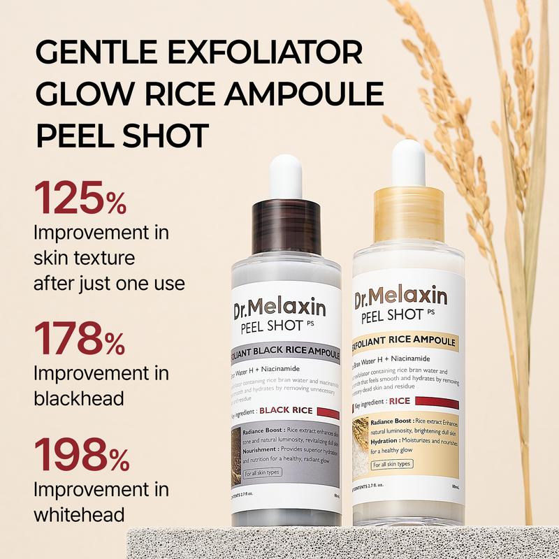 Glow Rice Ampoule Duo – Exfoliating & Brightening Serum Set