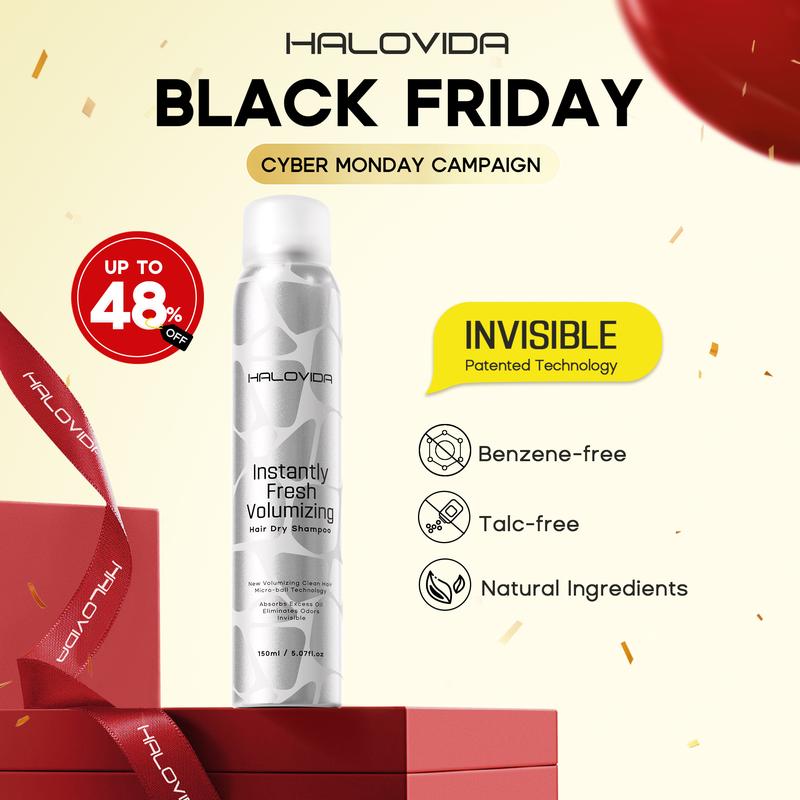 Instant Fresh Volumizing Dry Shampoo – Transparent, Oil-Control, No White Cast, All Hair Colors