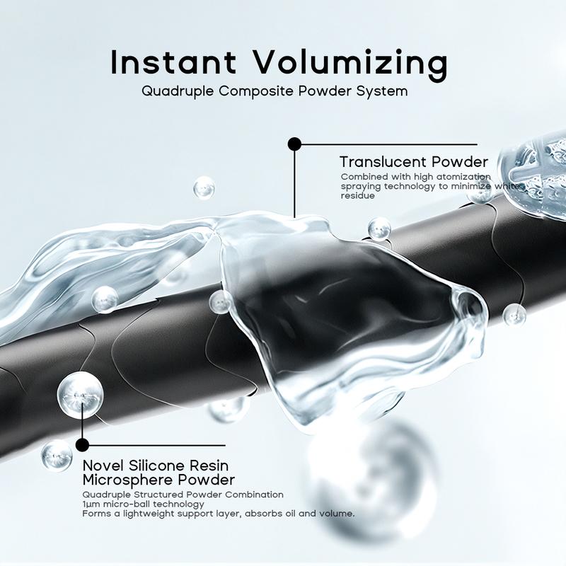 Instant Fresh Volumizing Dry Shampoo – Transparent, Oil-Control, No White Cast, All Hair Colors