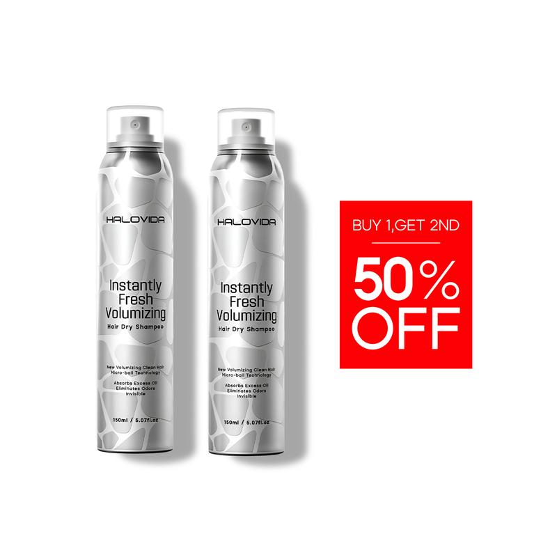 Instant Fresh Volumizing Dry Shampoo – Transparent, Oil-Control, No White Cast, All Hair Colors